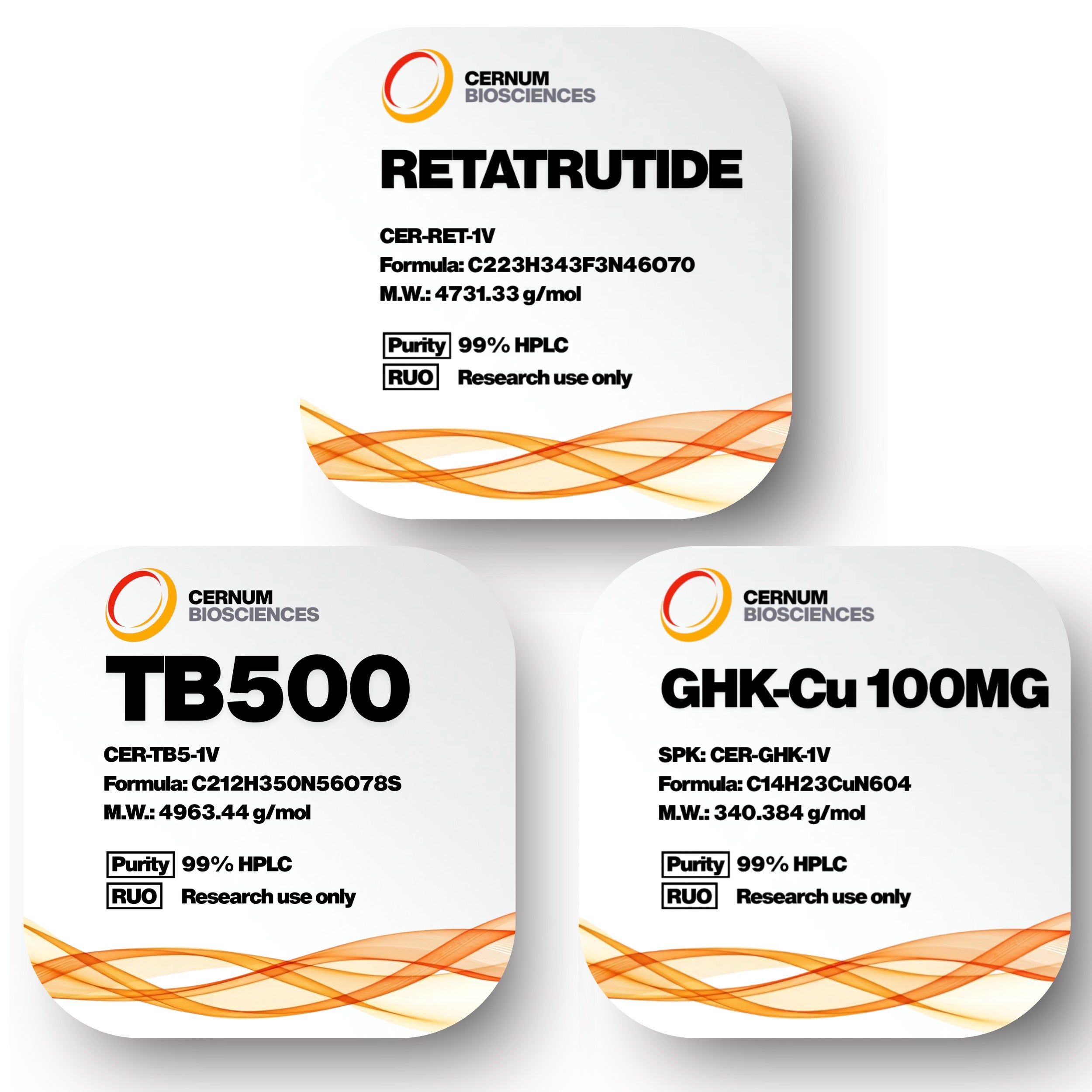 3 VIAL BUNDLE (GHK-CU + TB500 + GLP-3 RT)